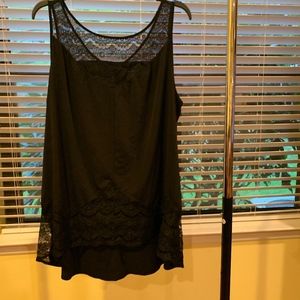 Lane Bryant black sleeveless top